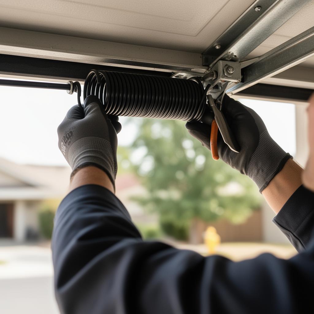 Spring Repair & Replacement — performed by Falls Park Garage Door Repair in Greenville, SC